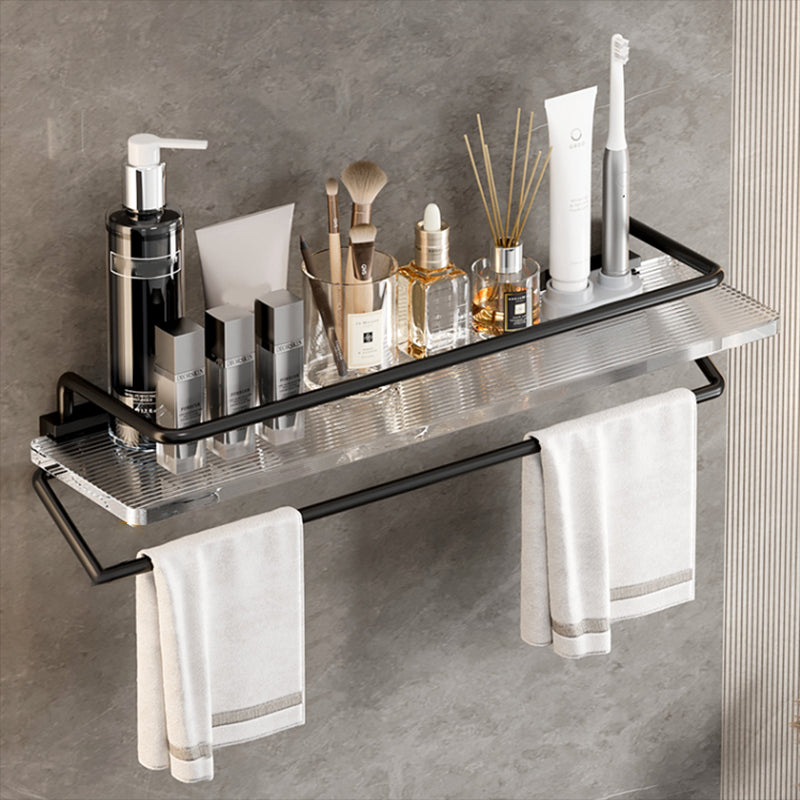 Skorter | Black Bathroom Set Metallic & Acrylic Bathroom Accessory Set made of Stainless Steel Aluminium