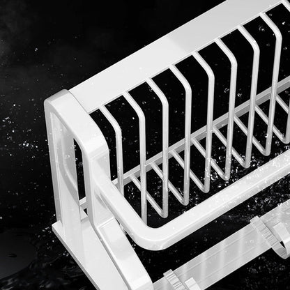 Skorter | Contemporary bathroom accessory set made of matte stainless steel-aluminum with bathrobe hooks/bath shelf