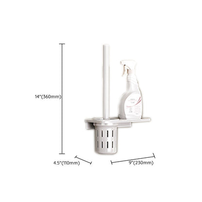 Skorter | Contemporary bathroom accessory set made of matte stainless steel-aluminum with bathrobe hook/bath shelf