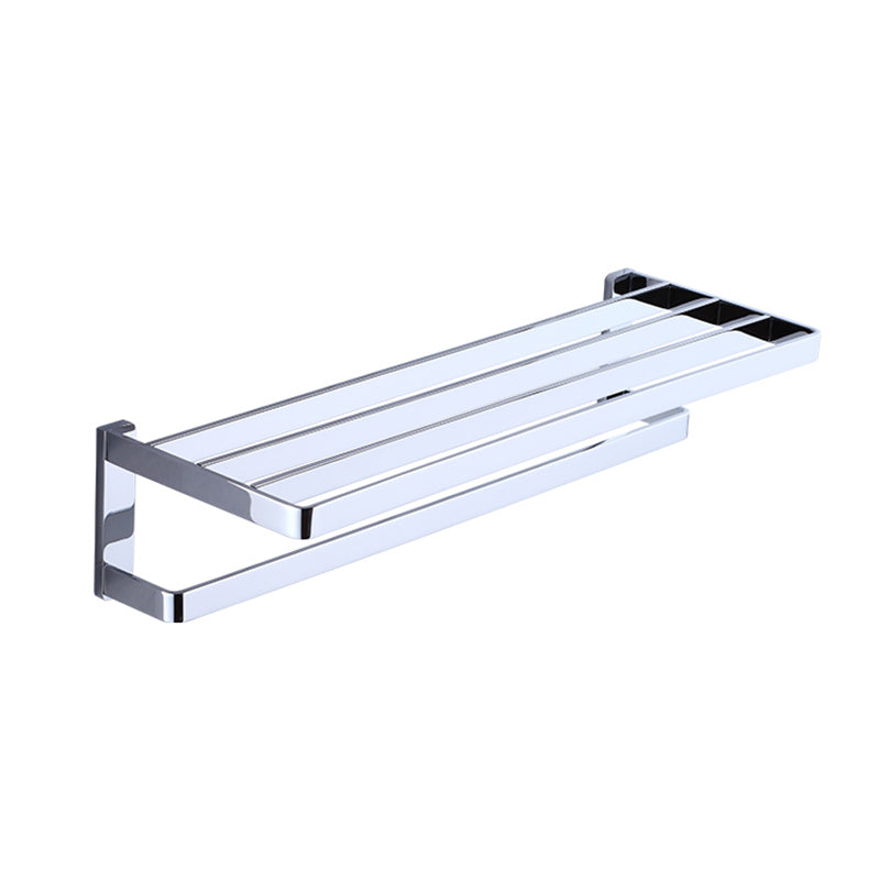 Skorter | Chrome brass modern bathroom accessory set with towel bar/ ring/ paper holder & bathrobe hook