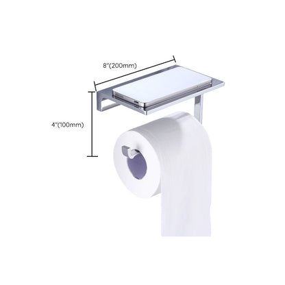 Skorter | Chrome brass modern bathroom accessory set with towel bar/ ring/ paper holder & bathrobe hook