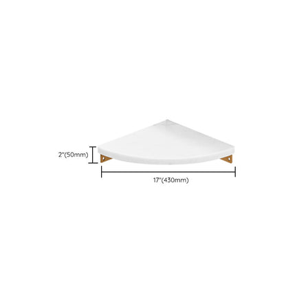 Skorter | Brushed Brass Bathroom Accessory Set Metal & Marble Bathroom Hardware Set with Bathtub Shelf