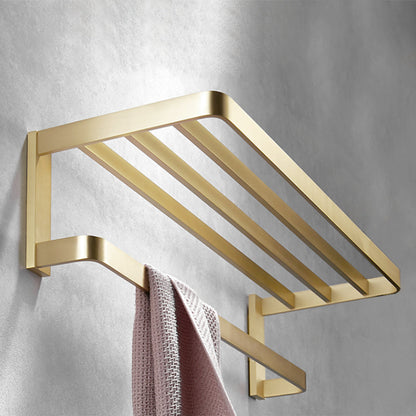 Skorter | Brushed Brass Bathroom Hardware Set Retro Golden Bathroom Accessory Set