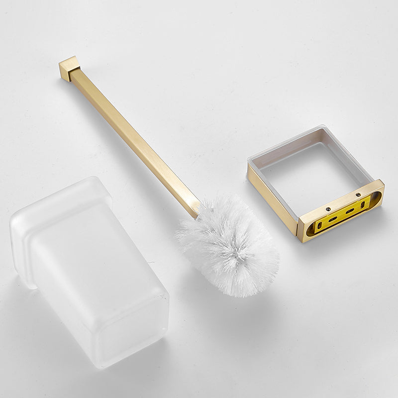 Skorter | Brushed Brass Bathroom Hardware Set Retro Golden Bathroom Accessory Set