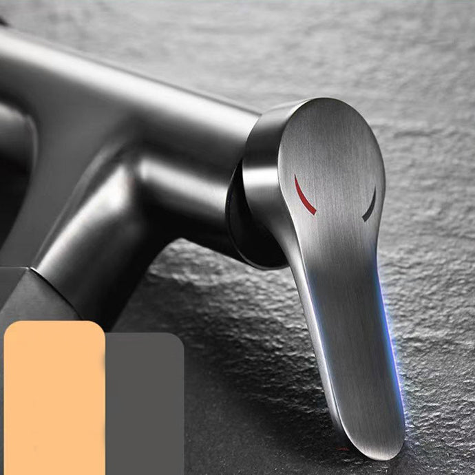 Skorter | Basic Sink Faucet Brass Faucet Silver Centerset Sink Faucet