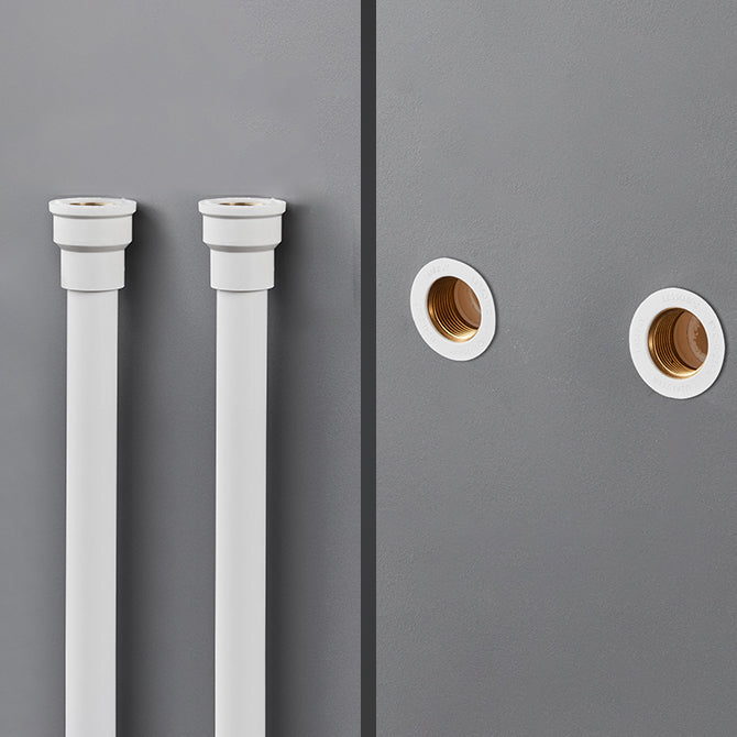 Skorter | Contemporary Wall Mounted Bathroom Faucet Lever Handles 2-Hole Faucet Brass Faucet