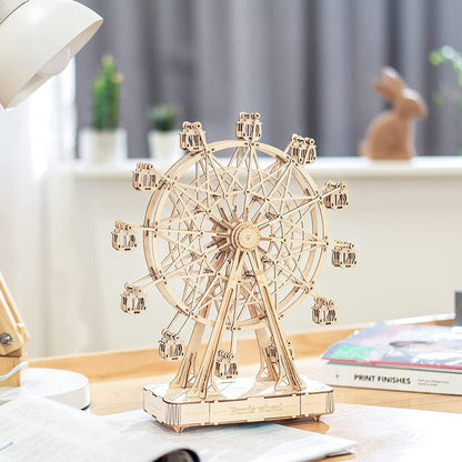 Skorter | DIY Wood Rotating Ferris Wheel Model With Playing Music Toys