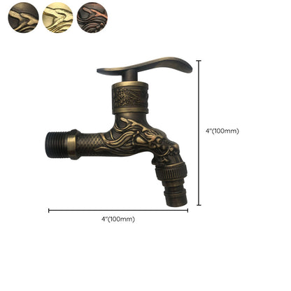 Skorter | Vintage Classic Basin Mixer Zinc Single Lever Dragon Engraving Wall Mounted Tap