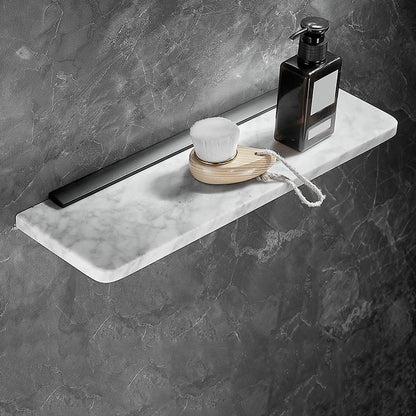 Skorter | Metal and Marble Bathroom Hardware Set as a Single Piece or as a Set in Black