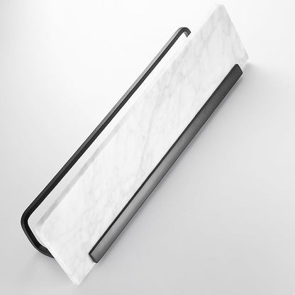Skorter | Metal and Marble Bathroom Hardware Set as a Single Piece or as a Set in Black