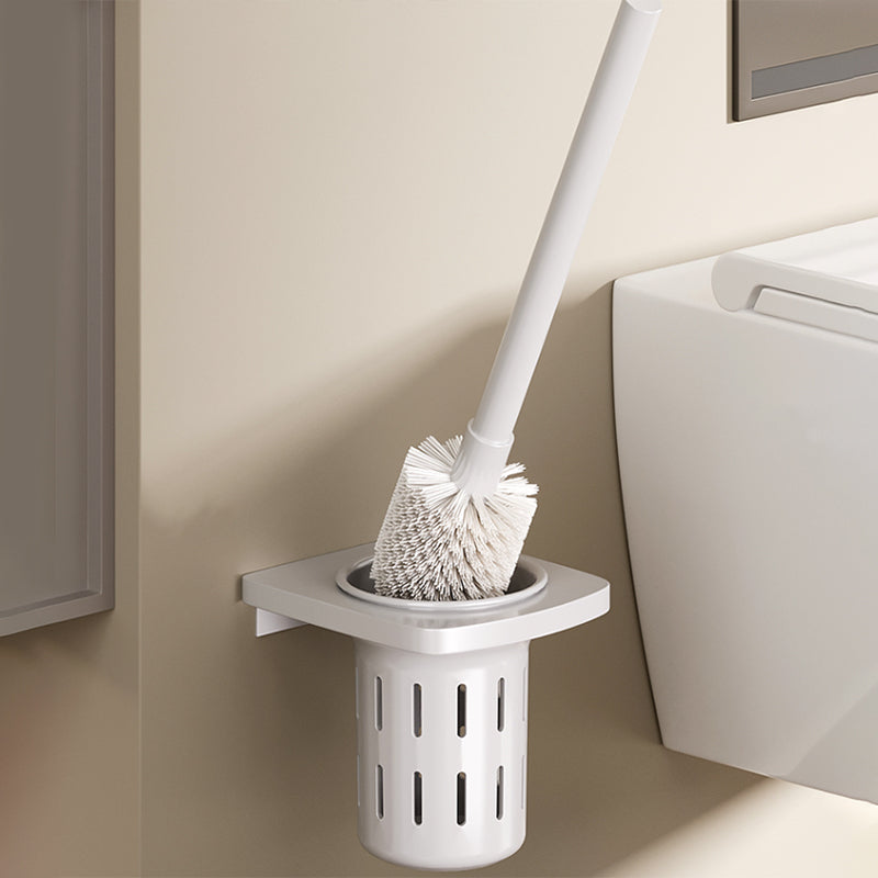 Skorter | Contemporary Bathroom Hardware Set in White with Bath Shelf/Towel Holder/Paper Holder