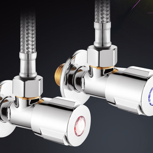 Skorter | 2-Handle Brass Bathroom Faucet Modern High Arc Center Tap