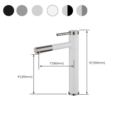 Skorter | Modern Vessel Sink Faucet Stainless Steel Single Handle Low Arc Pull Down Vessel Faucet