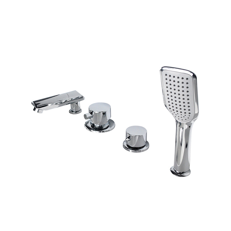 Skorter | Wall-mounted Copper Roman Bathtub Faucet Low Arc Roman Bathtub Filler Trim