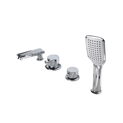 Skorter | Wall-mounted Copper Roman Bathtub Faucet Low Arc Roman Bathtub Filler Trim