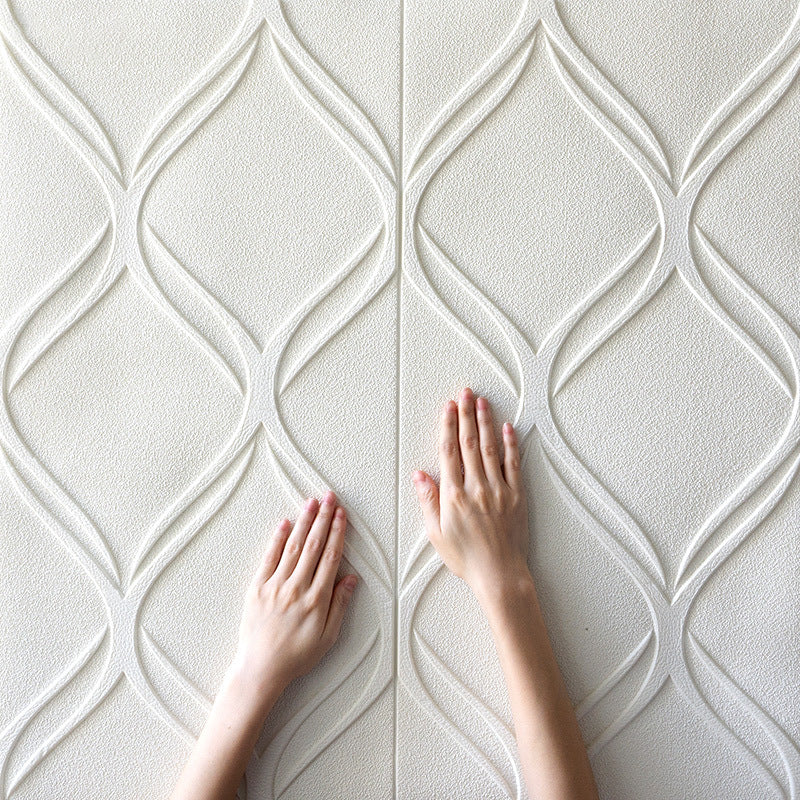 Skorter | Contemporary waterproof wall planks striped brick bedroom wall panels