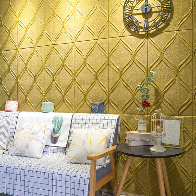 Skorter | Contemporary waterproof wall planks striped brick bedroom wall panels