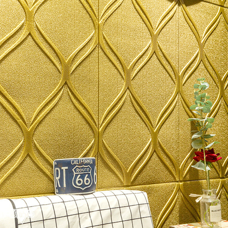 Skorter | Contemporary waterproof wall planks striped brick bedroom wall panels