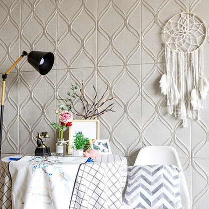 Skorter | Contemporary waterproof wall planks striped brick bedroom wall panels