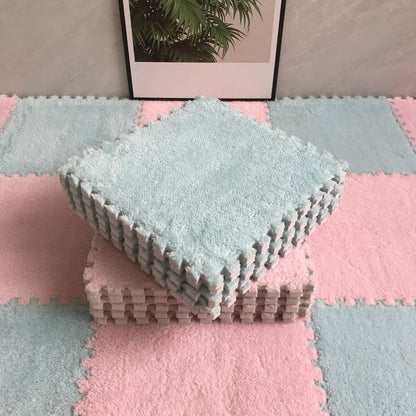 Skorter | Color-Fading-Resistant Carpet Tile Solid Interlocking Carpet Tile