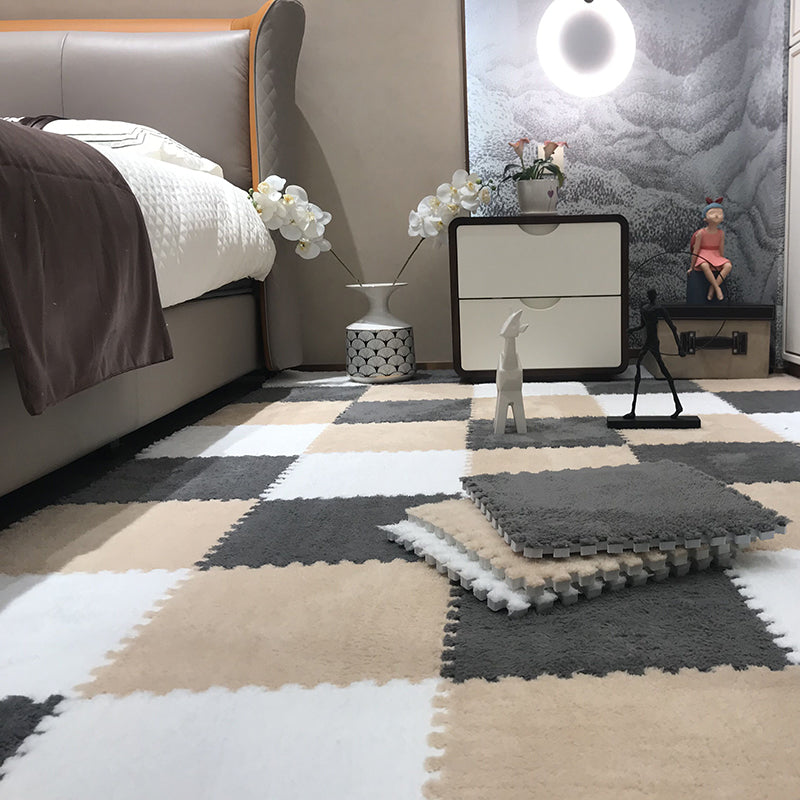 Skorter | Color-Fading-Resistant Carpet Tile Solid Interlocking Carpet Tile