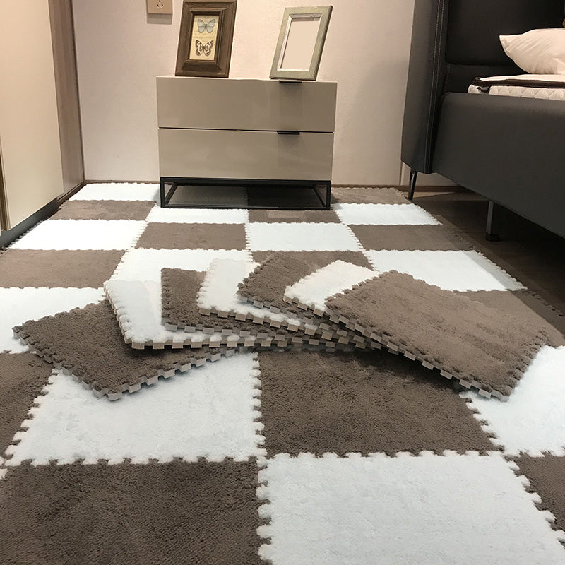 Skorter | Color-Fading-Resistant Carpet Tile Solid Interlocking Carpet Tile