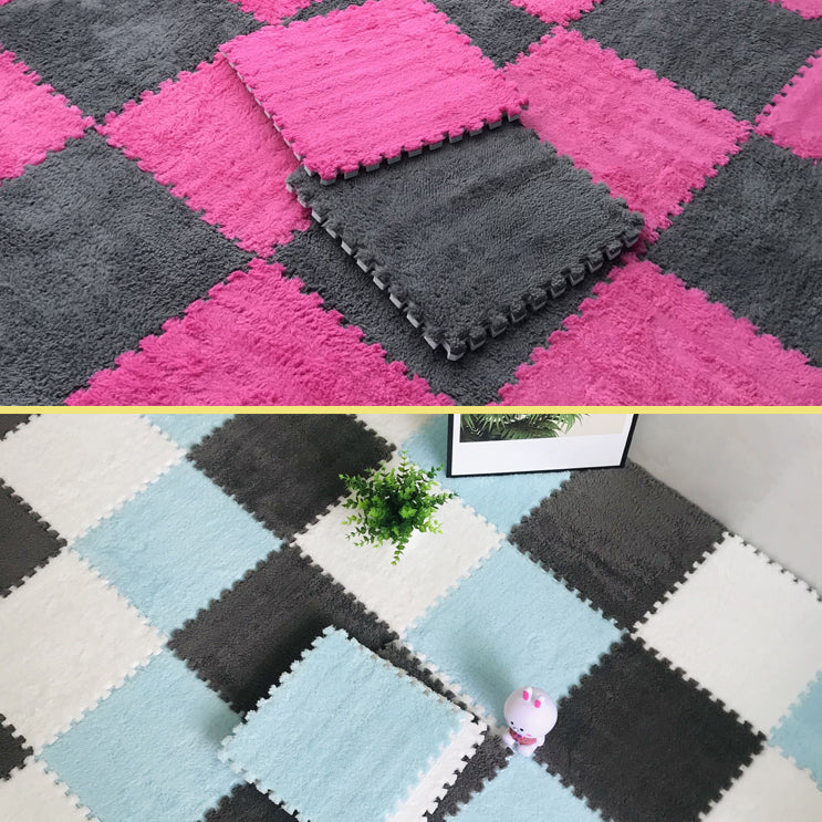 Skorter | Color-Fading-Resistant Carpet Tile Solid Interlocking Carpet Tile