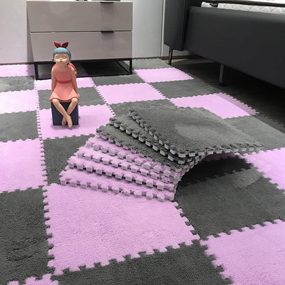 Skorter | Color-fade-resistant carpet tile Solid color interlocking carpet tile