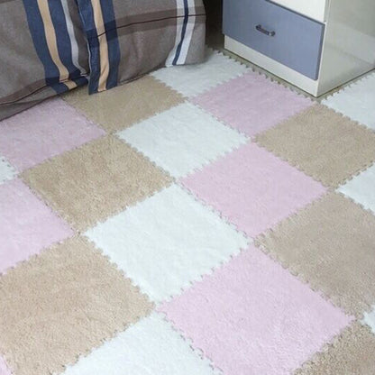 Skorter | Color-Fading-Resistant Carpet Tile Solid Interlocking Carpet Tile