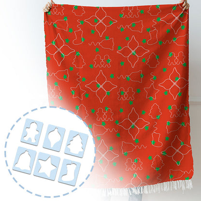 Skorter | Christmas Motif Quilting Template Set (6 PCS)  - With Instructions