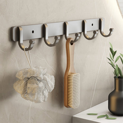Skorter | Contemporary Bathroom Accessory Set Grey Aluminum Bathroom Accessory Kit
