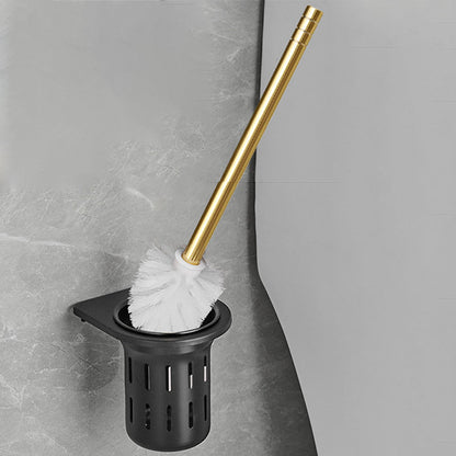 Skorter | Contemporary Bathroom Accessory Set Black & Golden Bath Shelf/Towel Bar