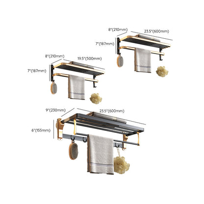 Skorter | Black & Brass Bathroom Set Modern Style Bathroom Accessories As Individual Piece Or As Set