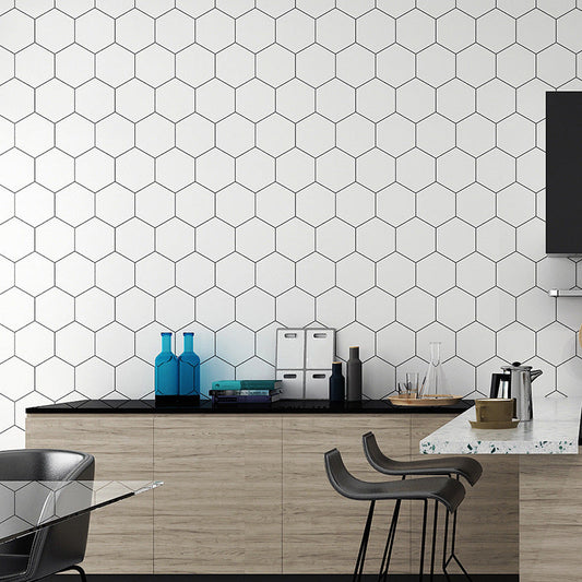 Skorter | Bathroom Wall Floor Tile Waterproof Geometric Pattern Floor Wallpaper