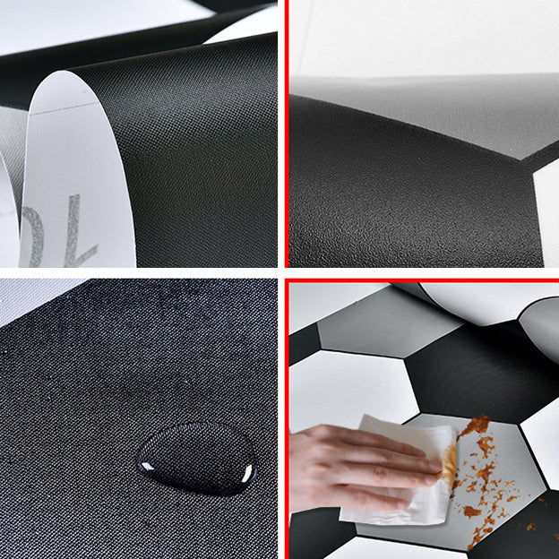 Skorter | Bathroom Wall Floor Tile Waterproof Geometric Pattern Floor Wallpaper