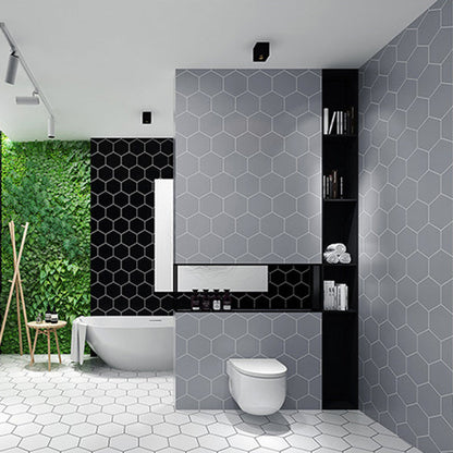 Skorter | Bathroom Wall Floor Tile Waterproof Geometric Pattern Floor Wallpaper
