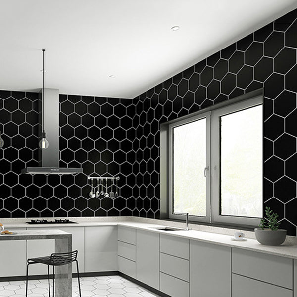 Skorter | Bathroom Wall Floor Tile Waterproof Geometric Pattern Floor Wallpaper