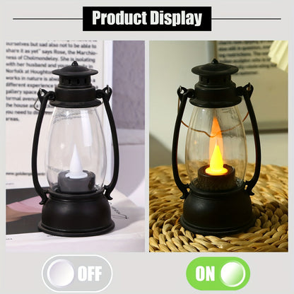 Skorter | NostalgicLight - Charming LED Kerosene Style Lamp with Batteries, Nostalgic Yellow Flame