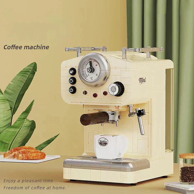 Skorter | 678PCS Creative Series Classic Coffee Machine Building Blocks Automatic Beverage Machine Model Building Toys Gift for Kids
