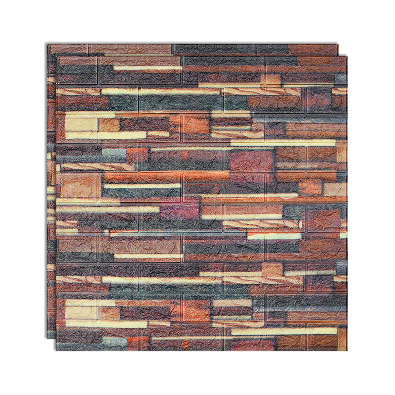 Skorter | 3D embossing interior wall panel self-adhesive square wall panel