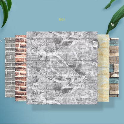 Skorter | 3D embossing interior wall panel self-adhesive square wall panel