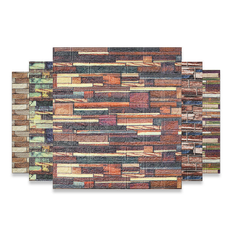 Skorter | 3D embossing interior wall panel self-adhesive square wall panel