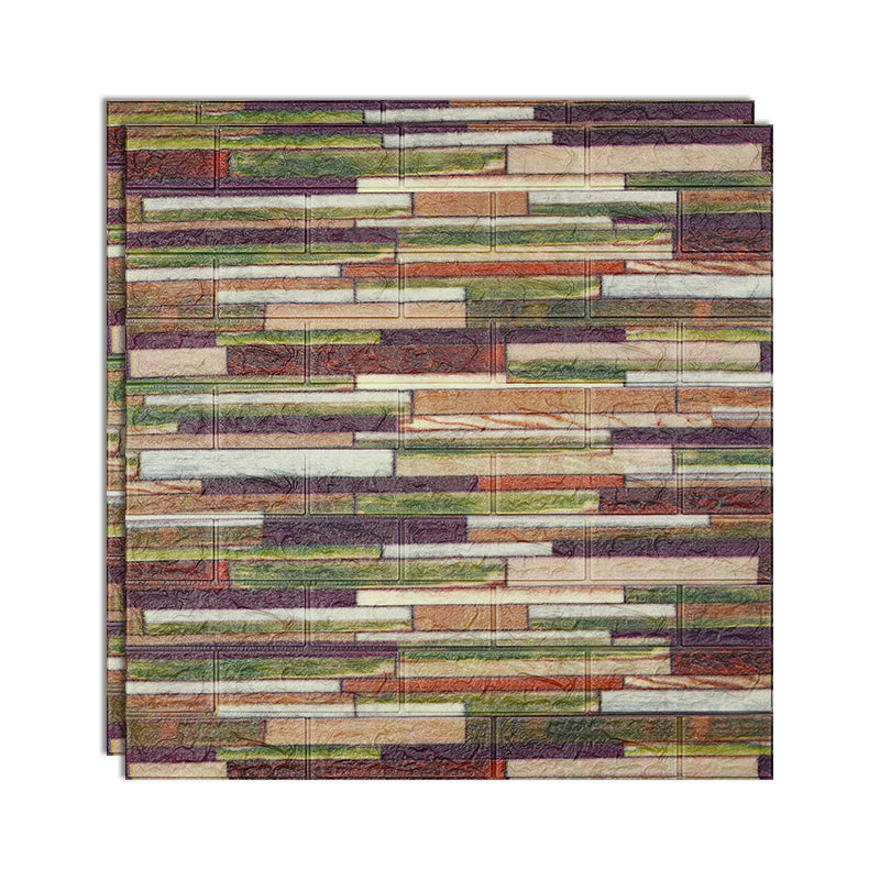 Skorter | 3D embossing interior wall panel self-adhesive square wall panel