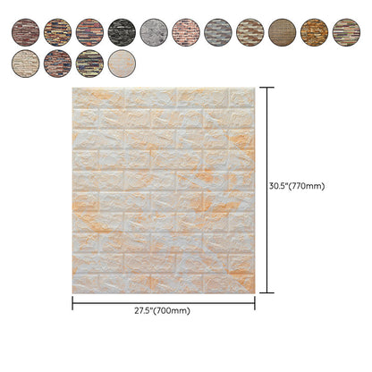 Skorter | 3D embossing interior wall panel self-adhesive square wall panel