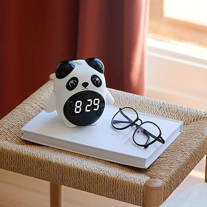 Skorter | PandaGlow - Cute USB Rechargeable Alarm Clock with Temperature Display