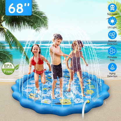 Skorter | 68" Inflatable Sprinkler Splash Pad For Kids