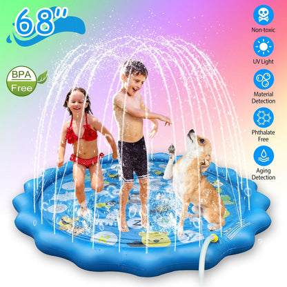 Skorter | 68" Inflatable Sprinkler Splash Pad For Kids