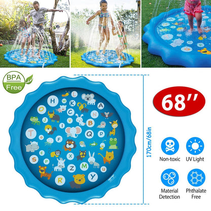 Skorter | 68" Inflatable Sprinkler Splash Pad For Kids