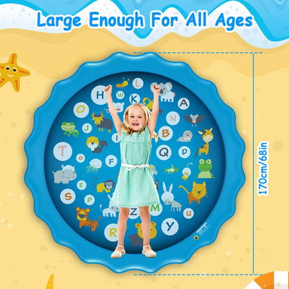 Skorter | 68" Inflatable Sprinkler Splash Pad For Kids