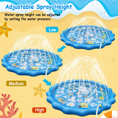 Skorter | 68" Inflatable Sprinkler Splash Pad For Kids